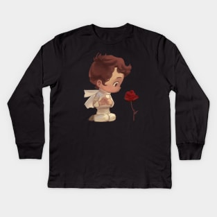 Little Prince and Rose Kids Long Sleeve T-Shirt